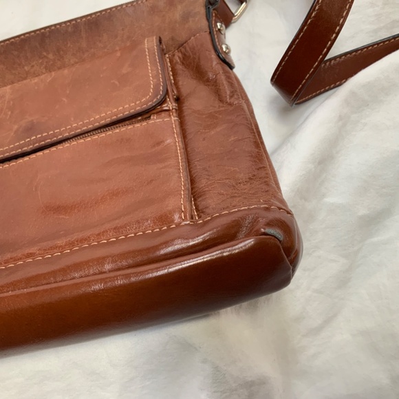 Brown Leather Crossbody Bag by Giani Bernini - Picture 6 of 11